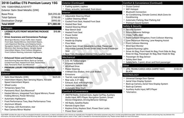 Used 2018 Cadillac CT6 Premium Luxury image 12