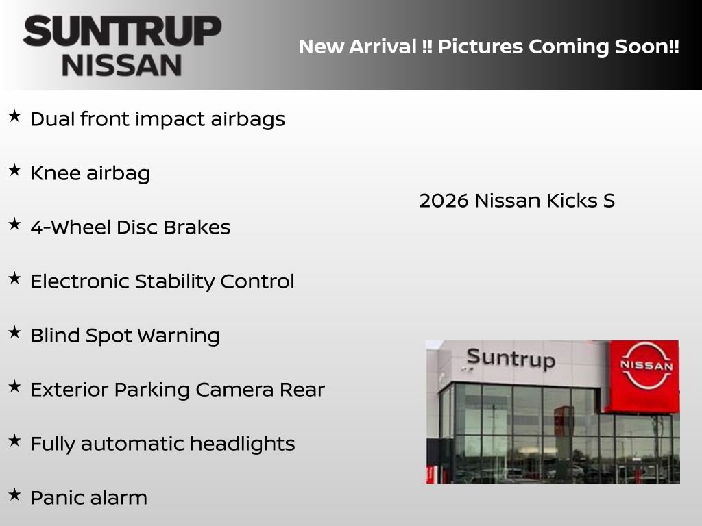 New 2026 Nissan Kicks S FWD image 5