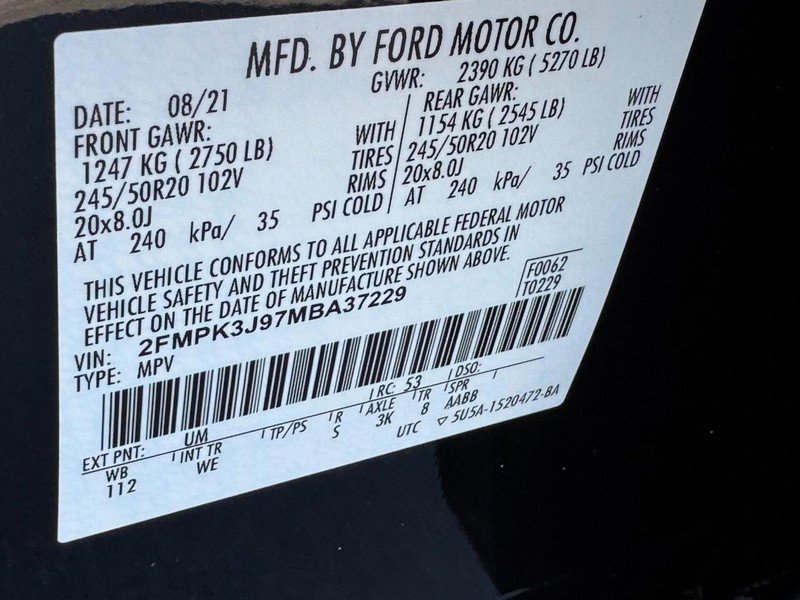 Used 2021 Ford Edge ST-Line FWD image 24