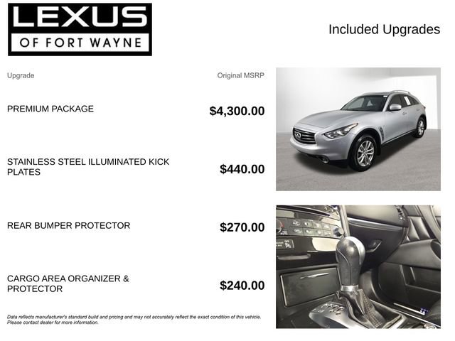 Used 2014 INFINITI QX70 AWD w/ Premium Package image 4