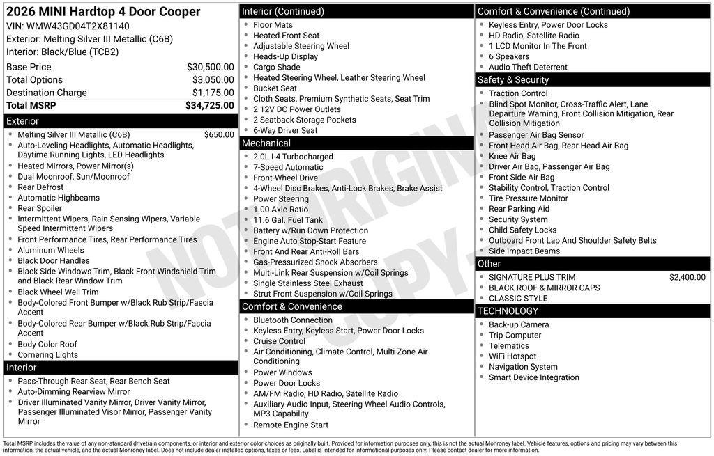 New 2026 MINI Cooper 4-Door Hardtop FWD image 28