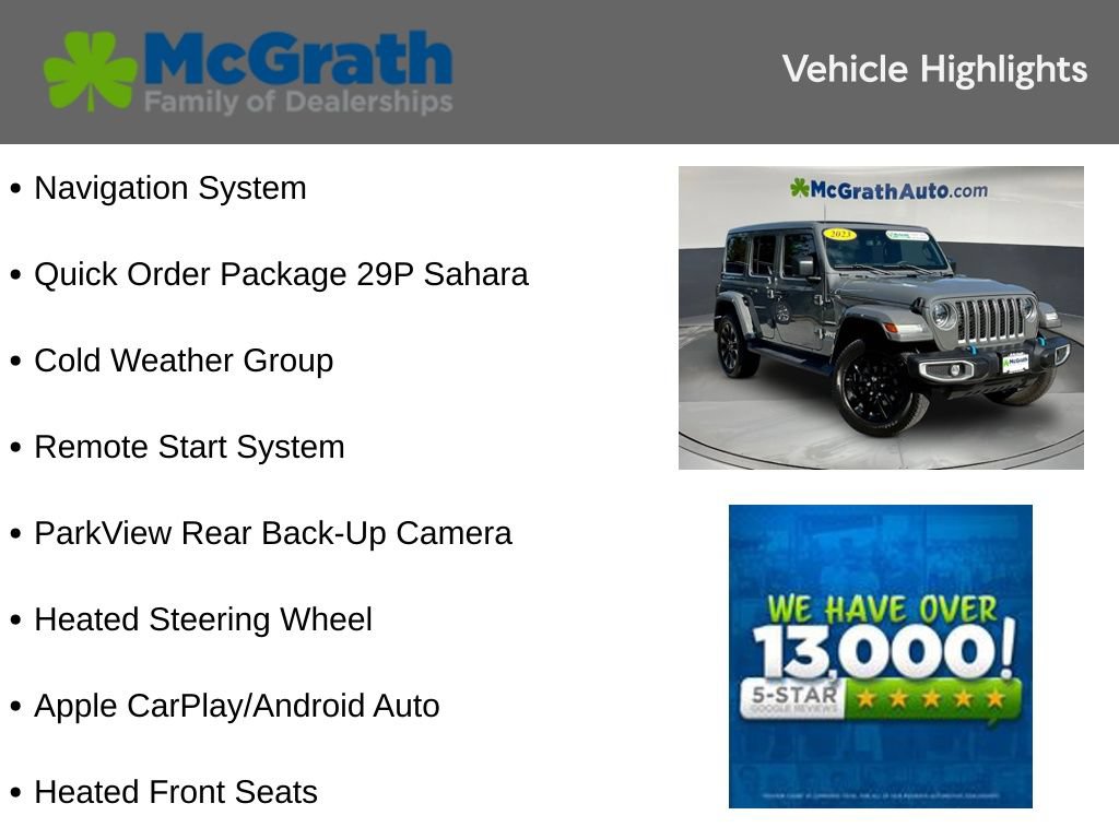 Used 2023 Jeep Wrangler Unlimited Sahara w/ Cold Weather Group AWD/4WD image 6