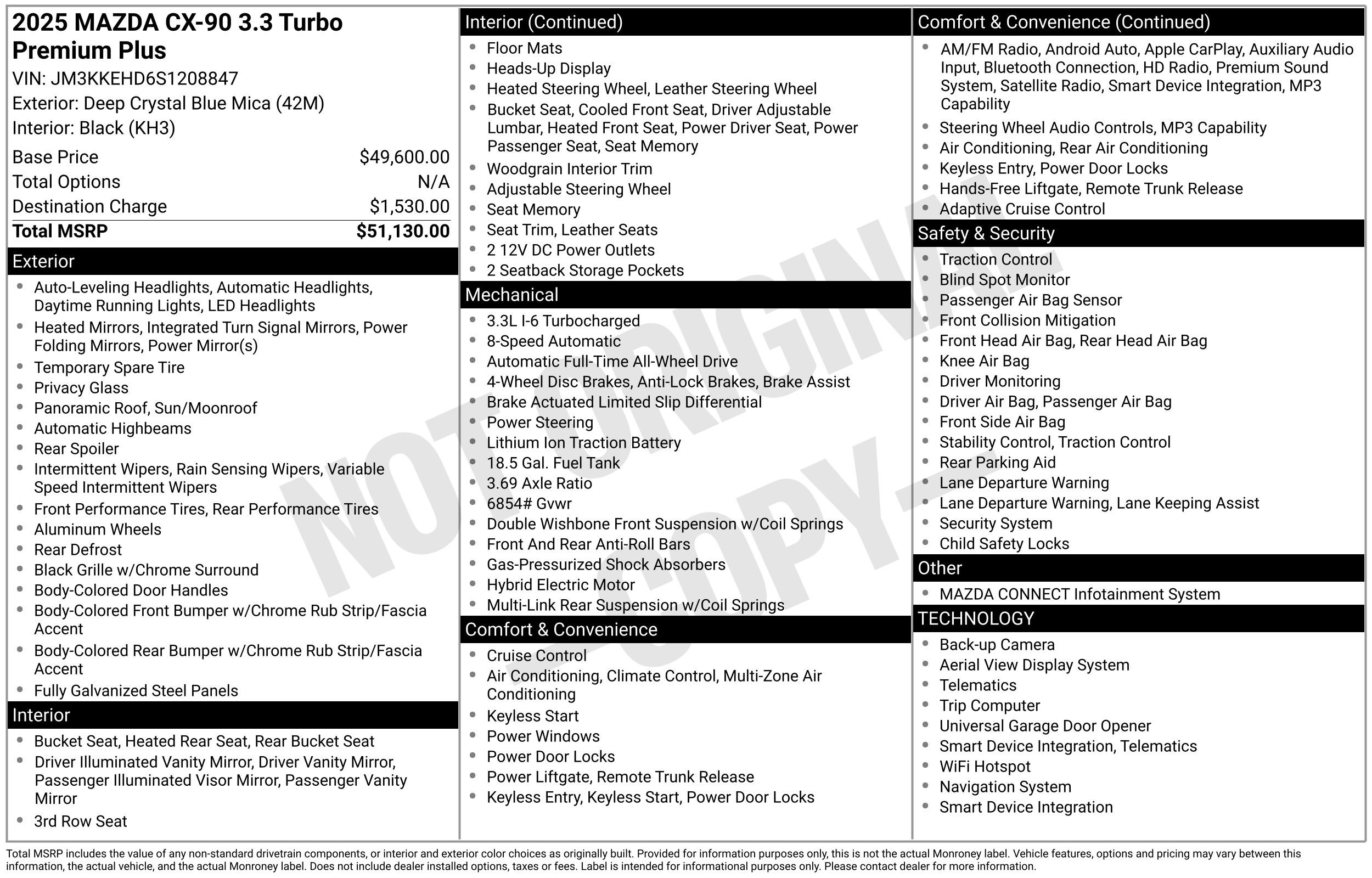 Used 2025 MAZDA CX-90 3.3 Turbo w/ Premium Plus Pkg image 27