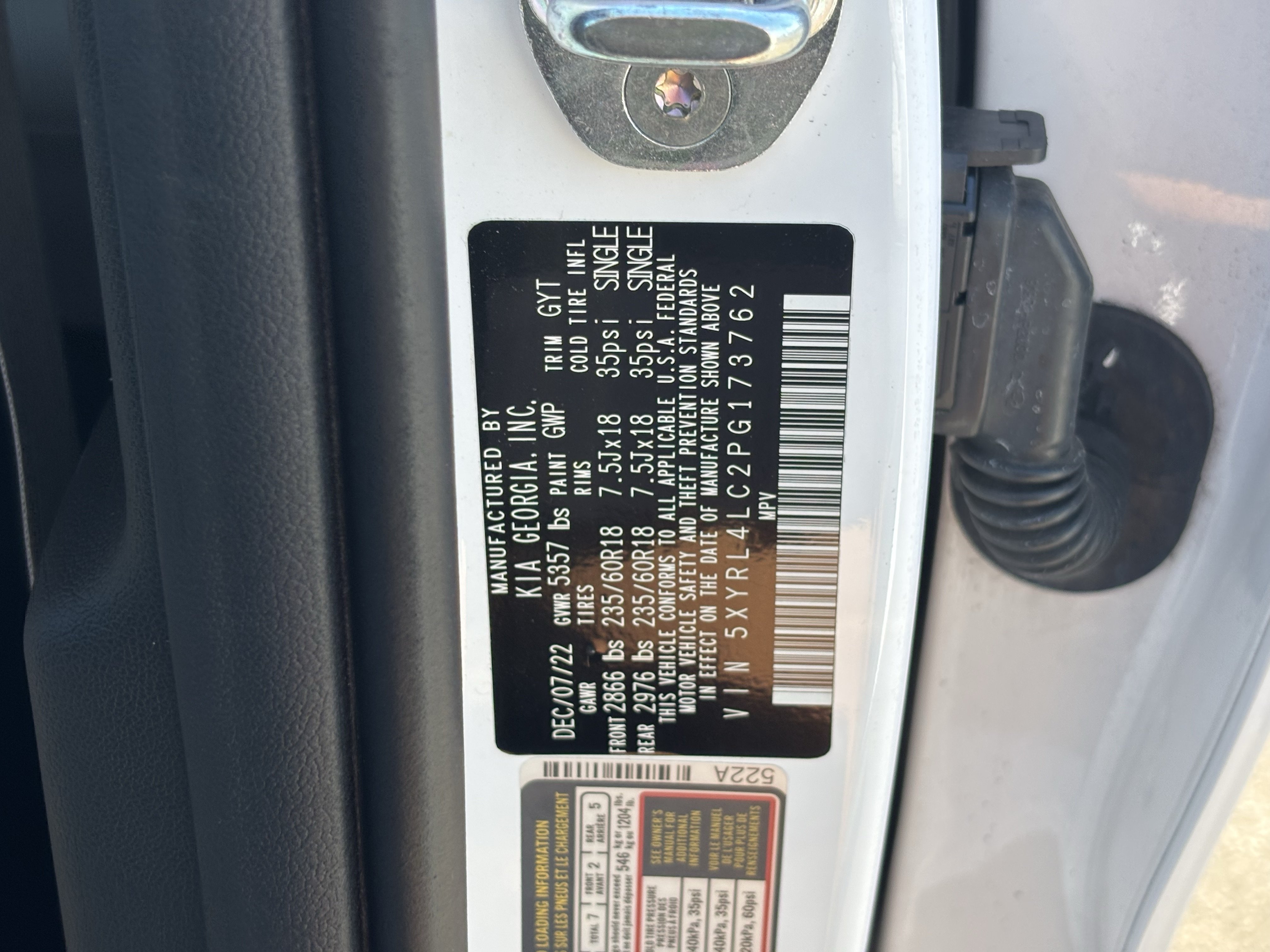 Certified 2023 Kia Sorento S w/ Panoramic Sunroof Package FWD image 30