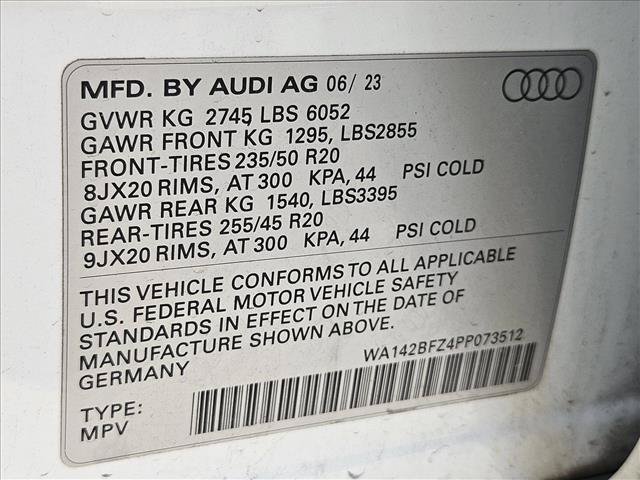 Certified 2023 Audi Q4 e-tron Prestige w/ Black Optic Package AWD/4WD image 20