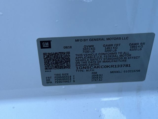 Used 2019 Chevrolet Tahoe LS w/ Enhanced Driver Alert Package image 34