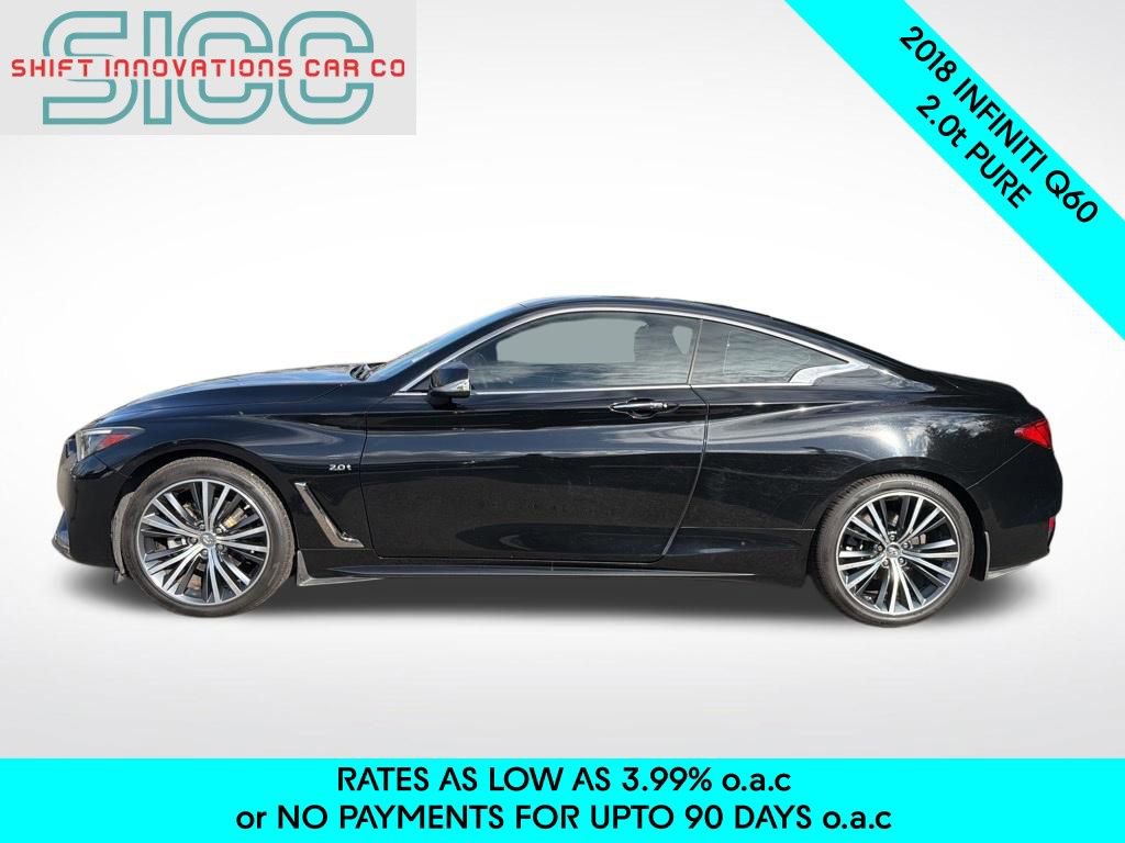 Used 2018 INFINITI Q60 2.0t w/ Moonroof Package RWD image 3