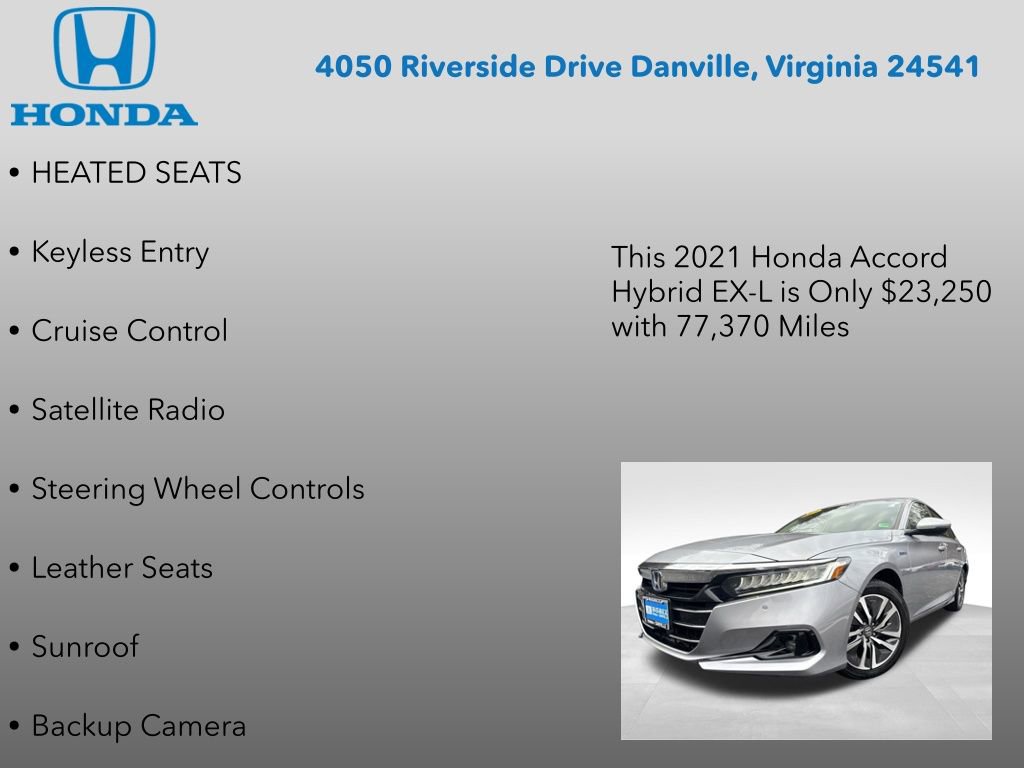 Certified 2021 Honda Accord EX-L image 7