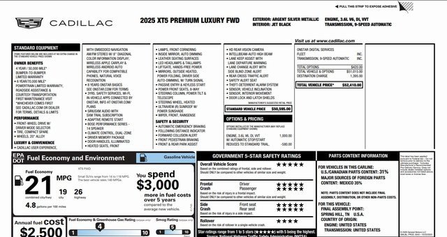 Used 2025 Cadillac XT5 Premium Luxury image 2