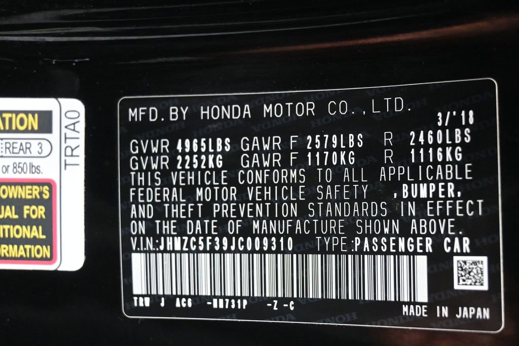 Used 2018 Honda Clarity Touring image 7