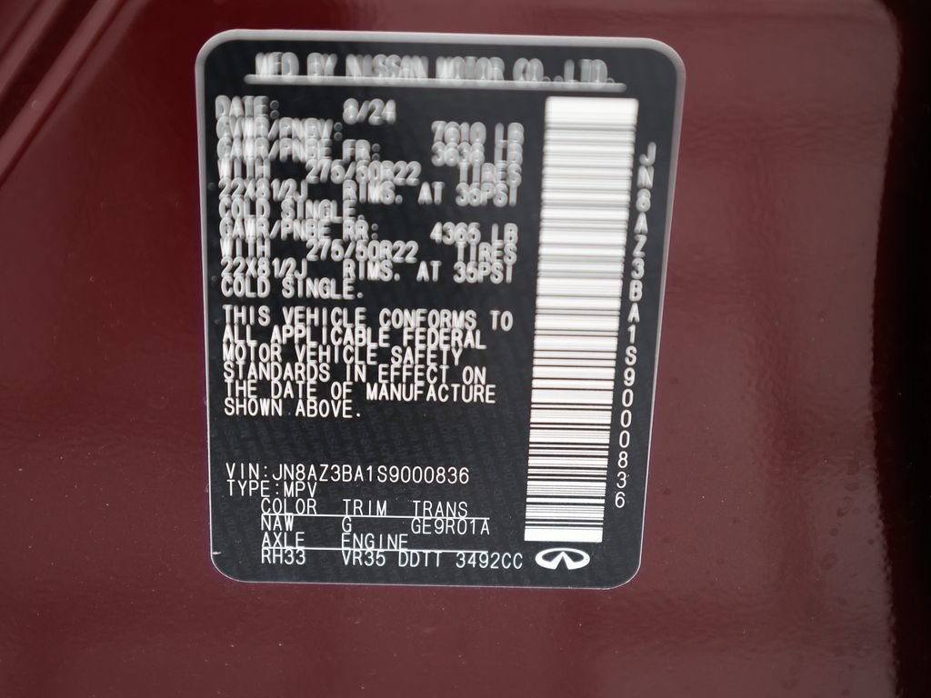 Certified 2025 INFINITI QX80 Luxe RWD image 48