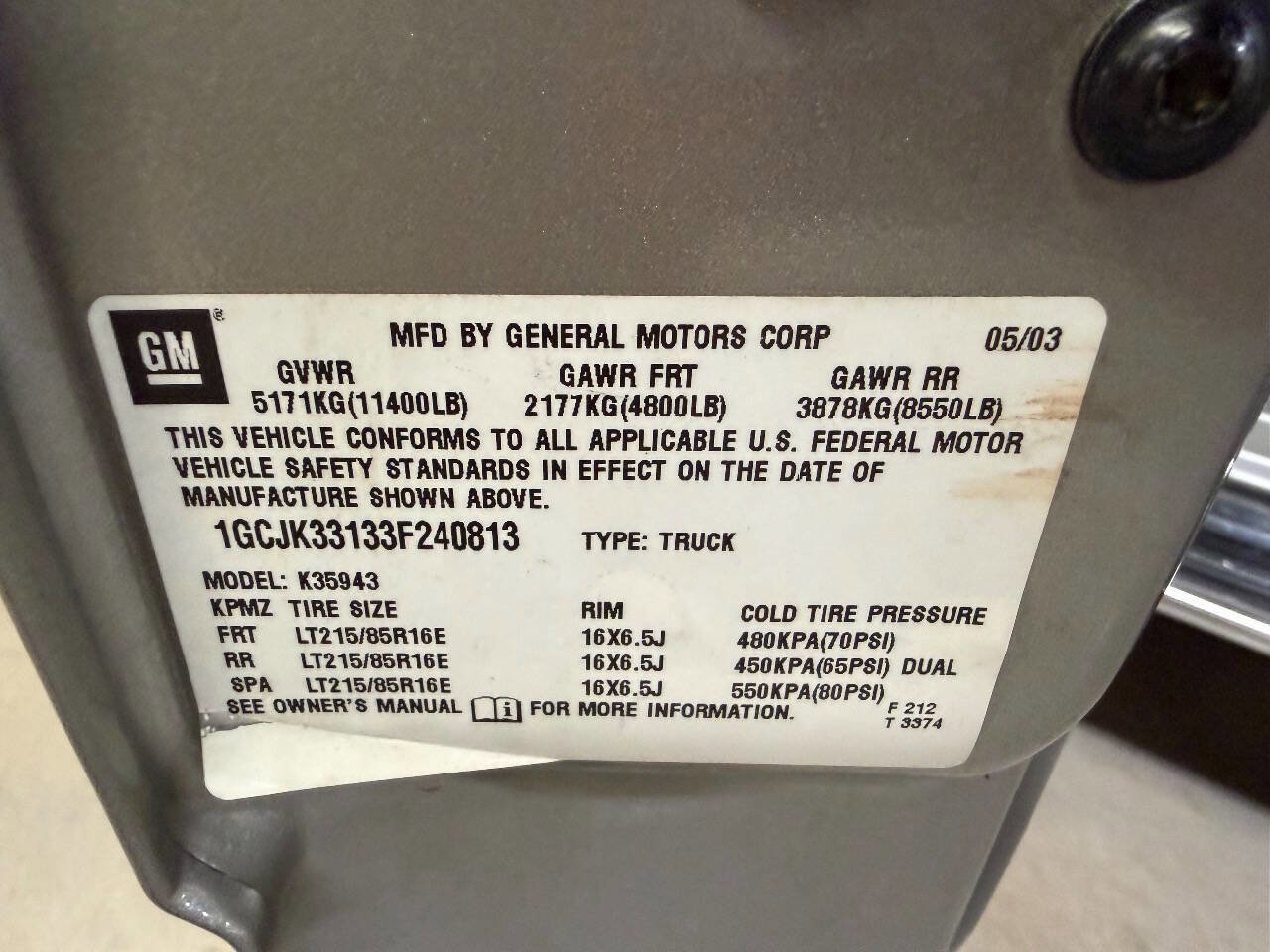 Used 2003 Chevrolet Silverado 3500 LT w/ Skid Plate Package image 50