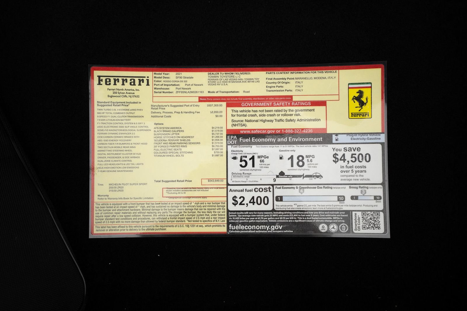 Used 2021 Ferrari SF90 Stradale AWD/4WD image 27