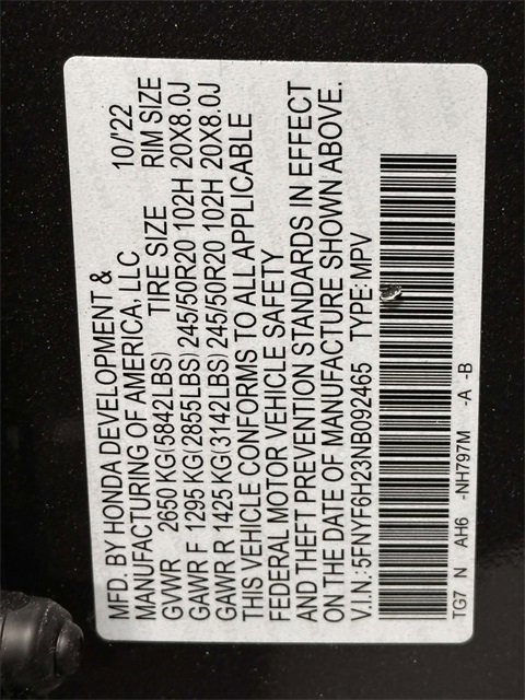 Certified 2022 Honda Pilot Special Edition image 32