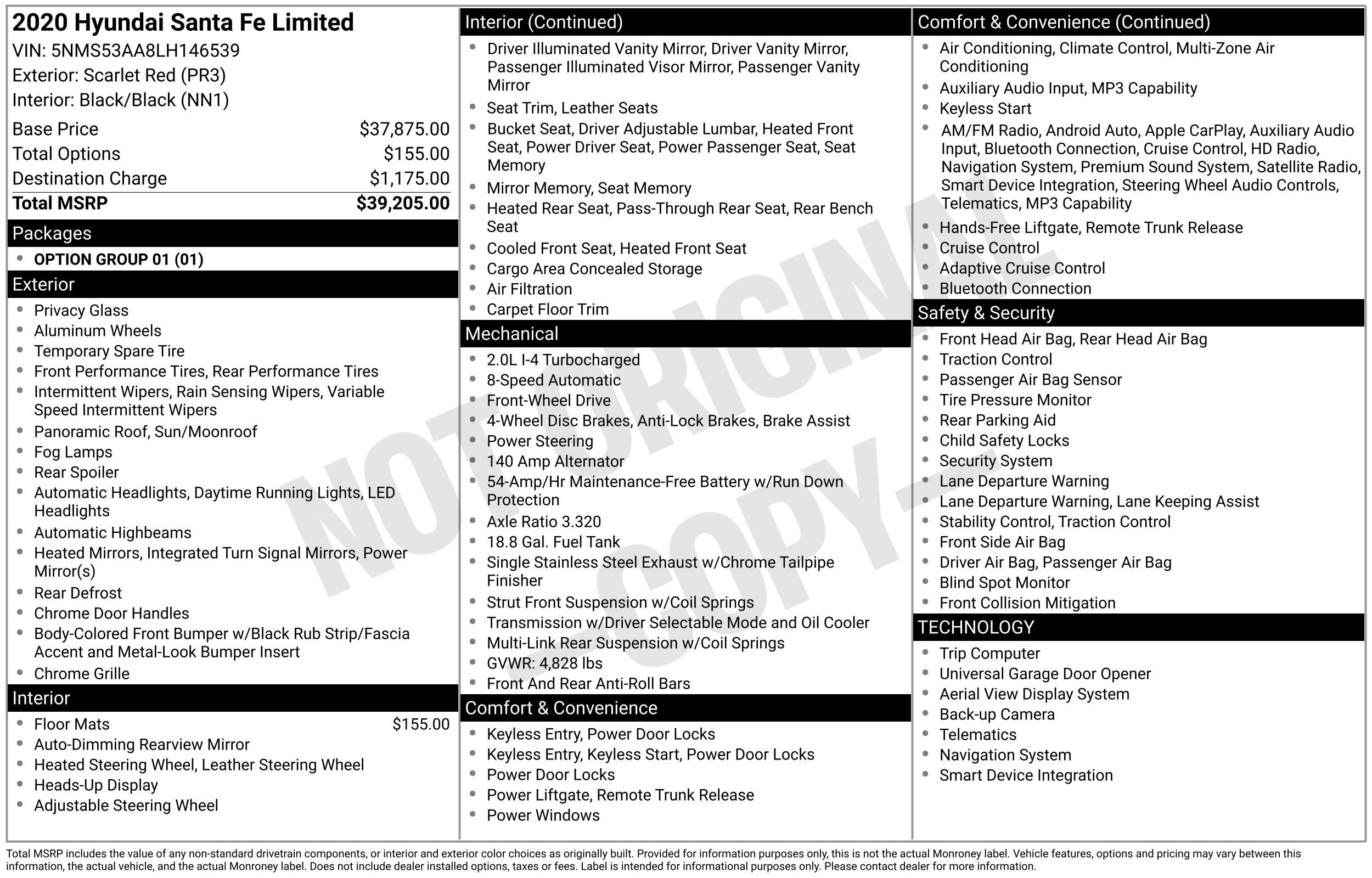 Used 2020 Hyundai Santa Fe Limited FWD image 43