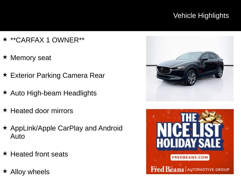 Used 2025 MAZDA CX-30 AWD 2.5 S w/ Preferred Package image 3