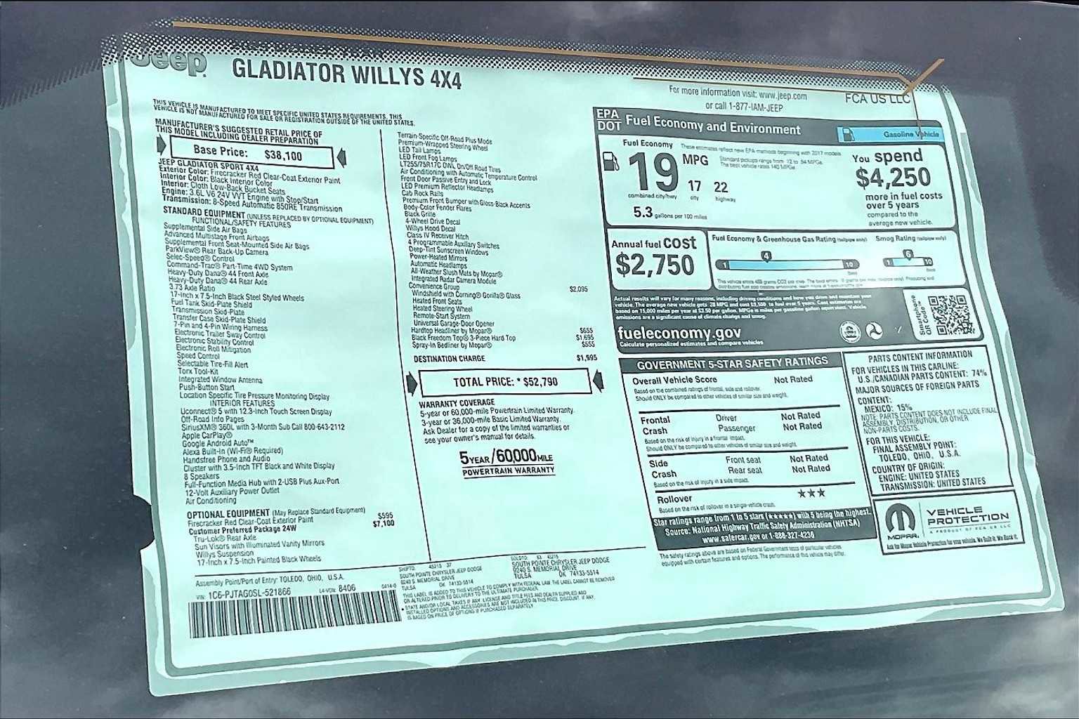 New 2025 Jeep Gladiator Willys image 19