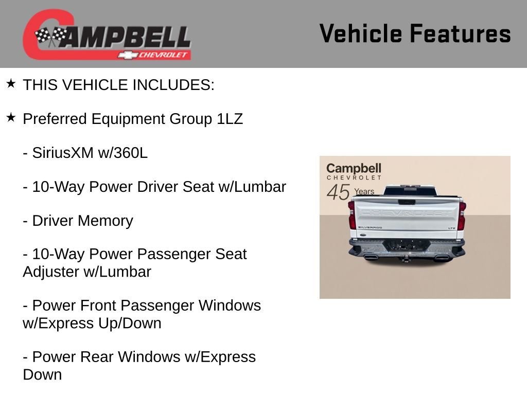 Used 2021 Chevrolet Silverado 1500 LTZ w/ LTZ Premium Package AWD/4WD image 5