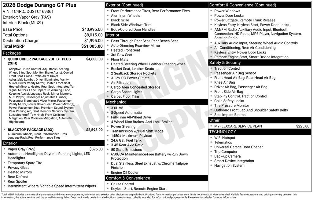 New 2026 Dodge Durango GT image 47