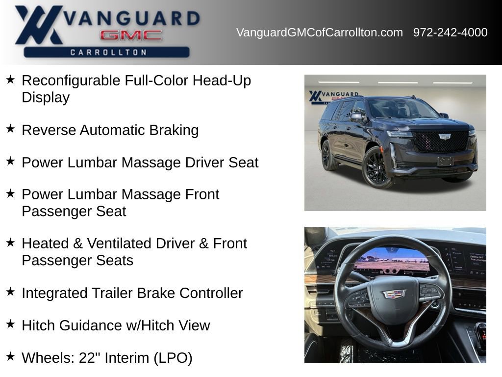 Used 2023 Cadillac Escalade ESV Sport Platinum w/ LPO, ONYX Package image 30