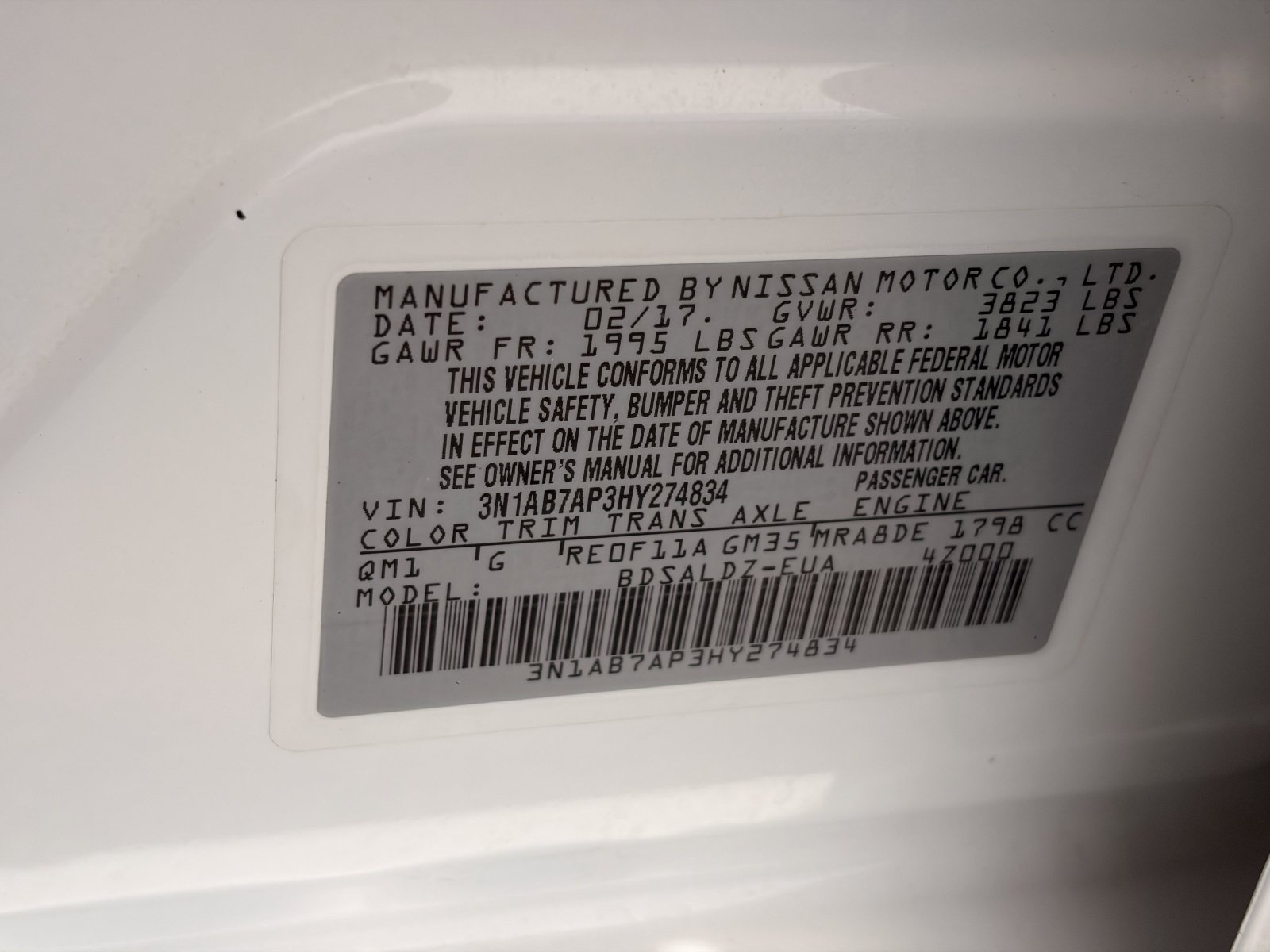 Used 2017 Nissan Sentra SV FWD image 29