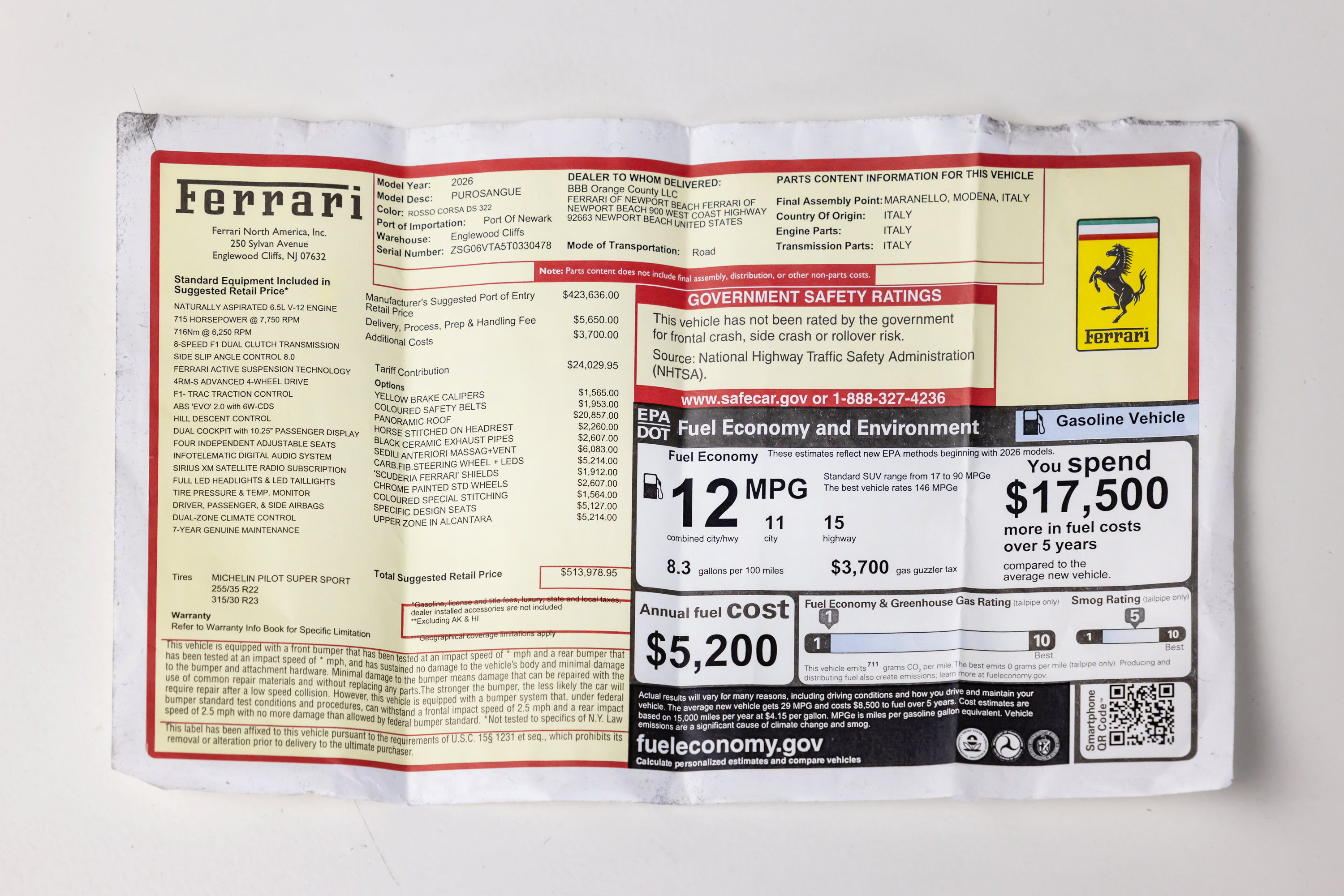 Certified 2026 Ferrari Purosangue AWD/4WD image 80