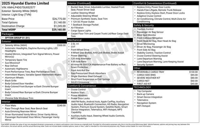 New 2025 Hyundai Elantra Limited image 18