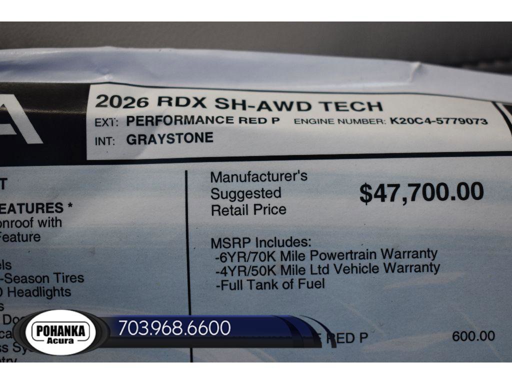 New 2026 Acura RDX w/ Technology Package AWD/4WD image 36