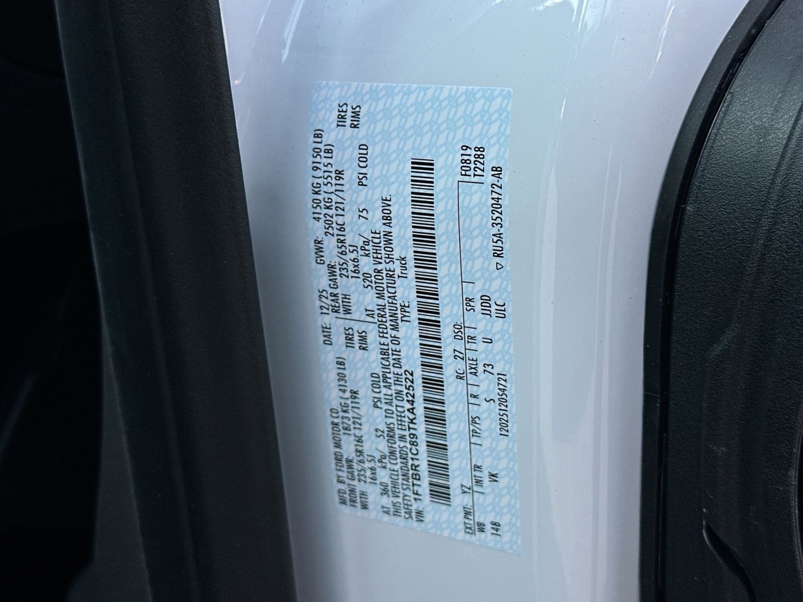 New 2026 Ford Transit 250 Base w/ Load Area Protection Package image 38