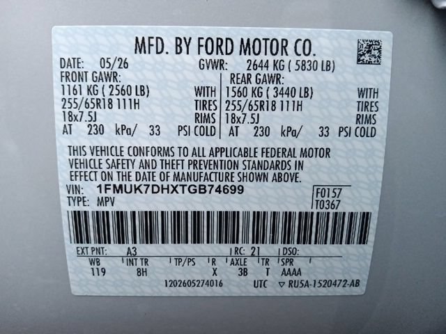 New 2026 Ford Explorer Active RWD image 38