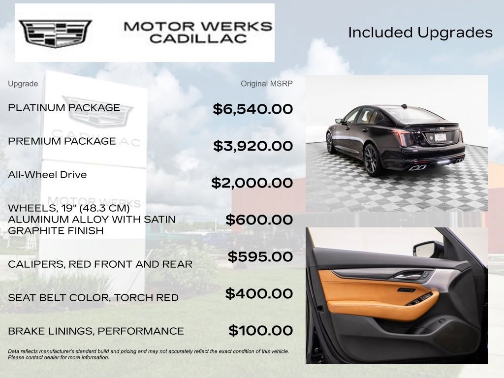Certified 2024 Cadillac CT5 V w/ Platinum Package image 9
