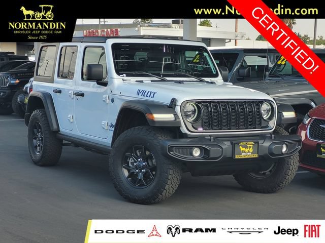 Certified 2025 Jeep Wrangler Unlimited Sport S 4xe AWD/4WD image 1