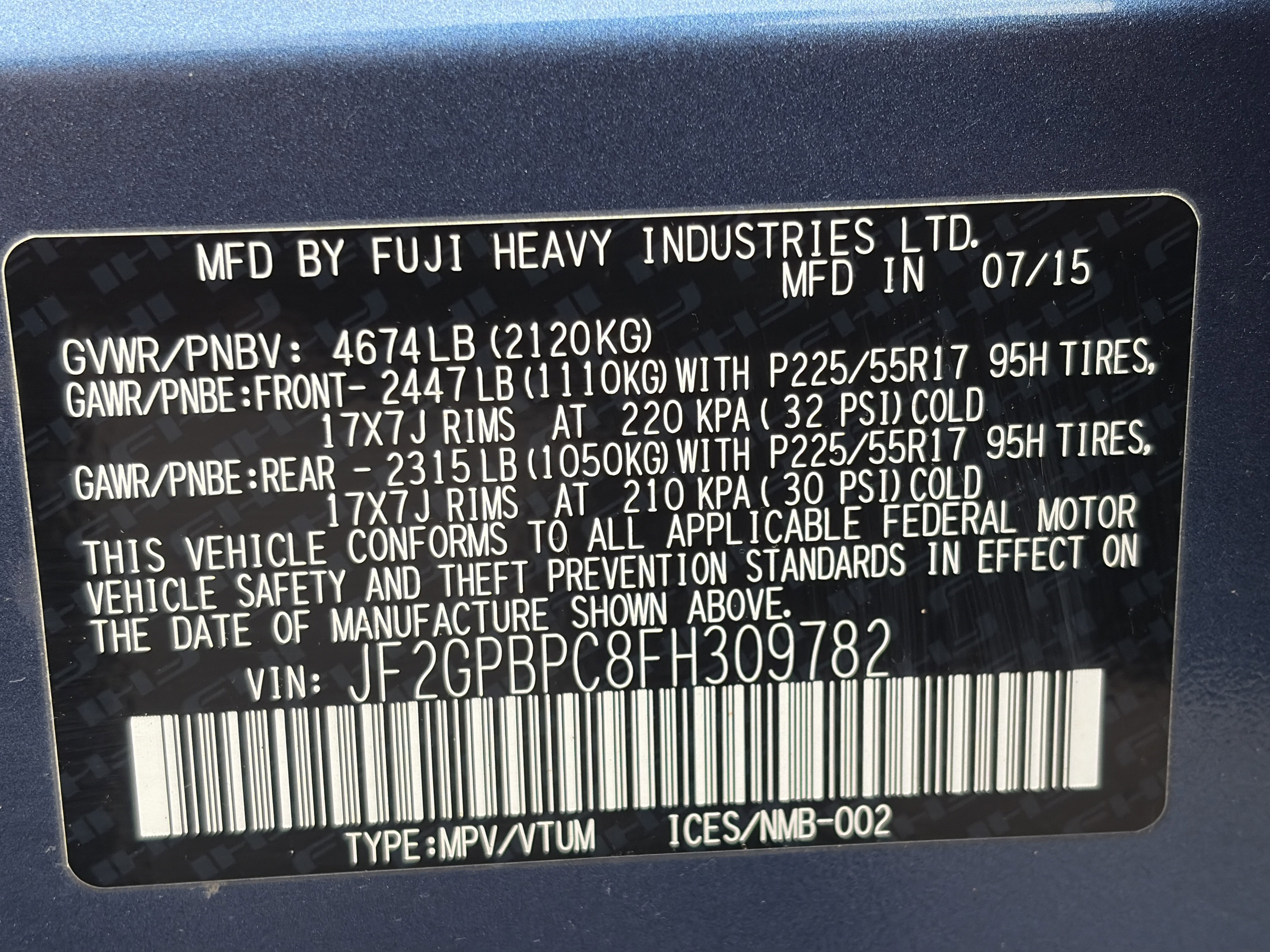 Used 2015 Subaru Crosstrek Touring AWD/4WD image 35