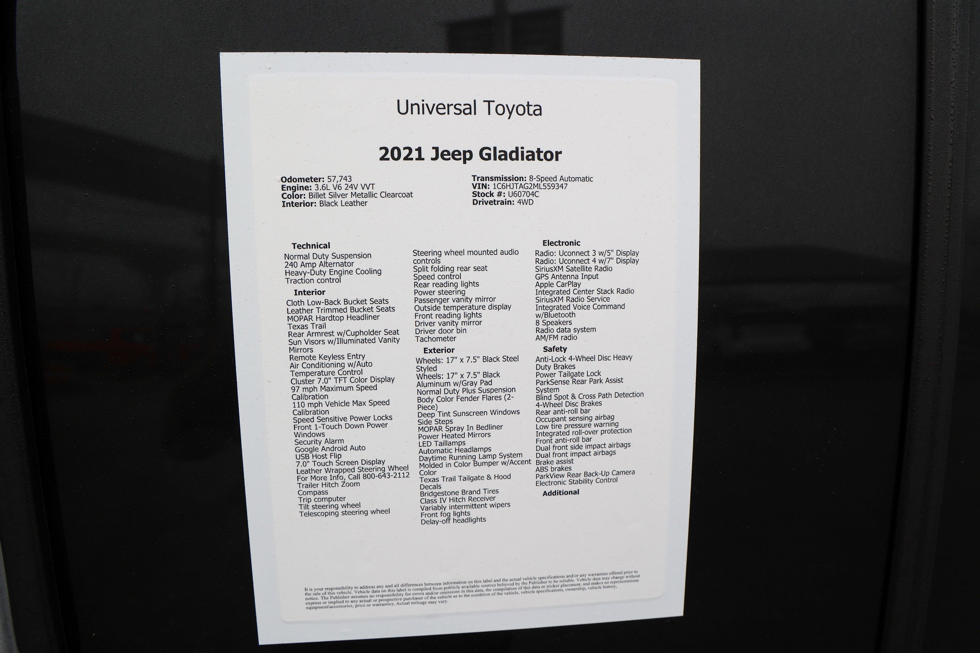 Used 2021 Jeep Gladiator Sport image 13