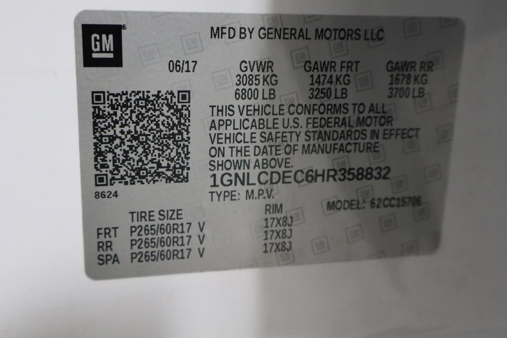 Used 2017 Chevrolet Tahoe 2WD w/ Remote Keyless Entry Package image 30
