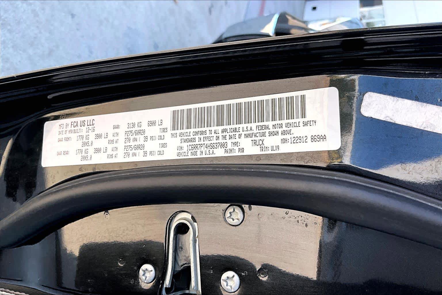 Used 2017 RAM 1500 Limited AWD/4WD image 29