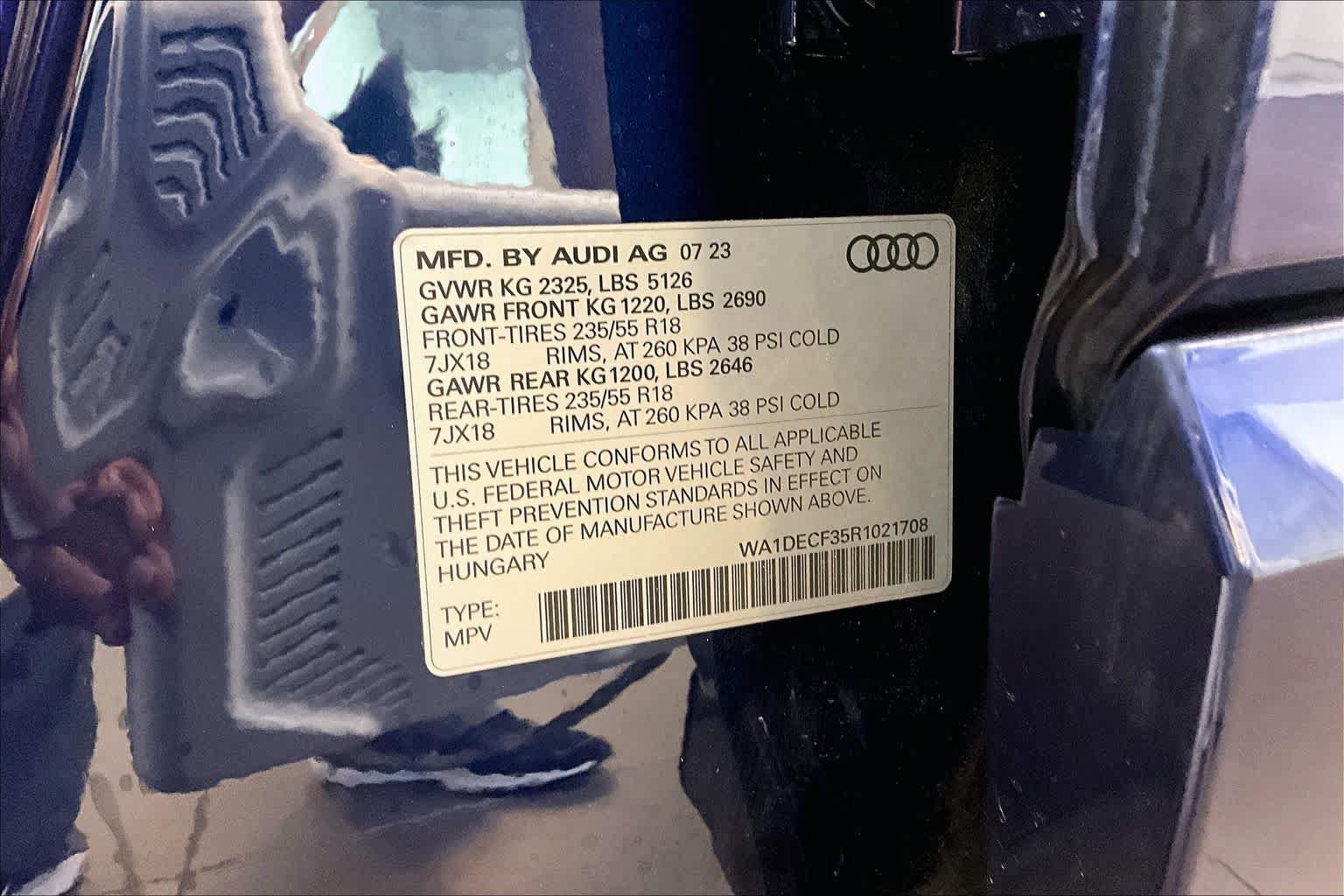 Certified 2024 Audi Q3 2.0T Premium w/ Convenience Package AWD/4WD image 34
