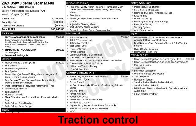 Used 2024 BMW M340i w/ Driving Assistance Package RWD image 47