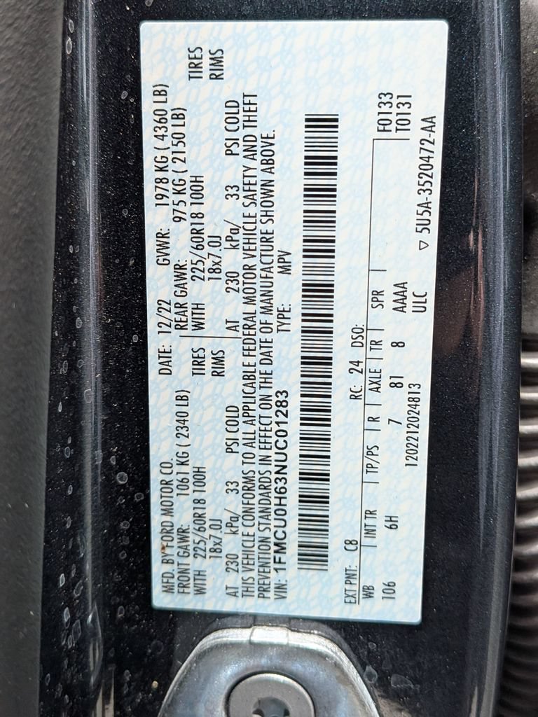 Used 2022 Ford Escape SEL w/ Technology Package FWD image 30