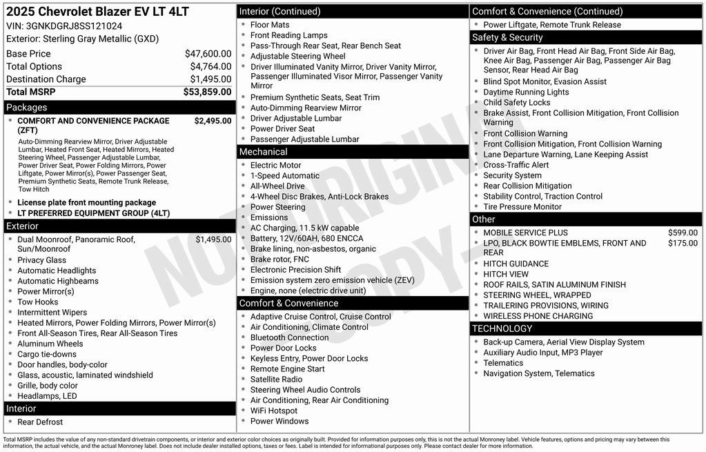 Used 2025 Chevrolet Blazer EV LT image 4