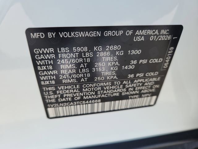 New 2026 Volkswagen Atlas SE image 11