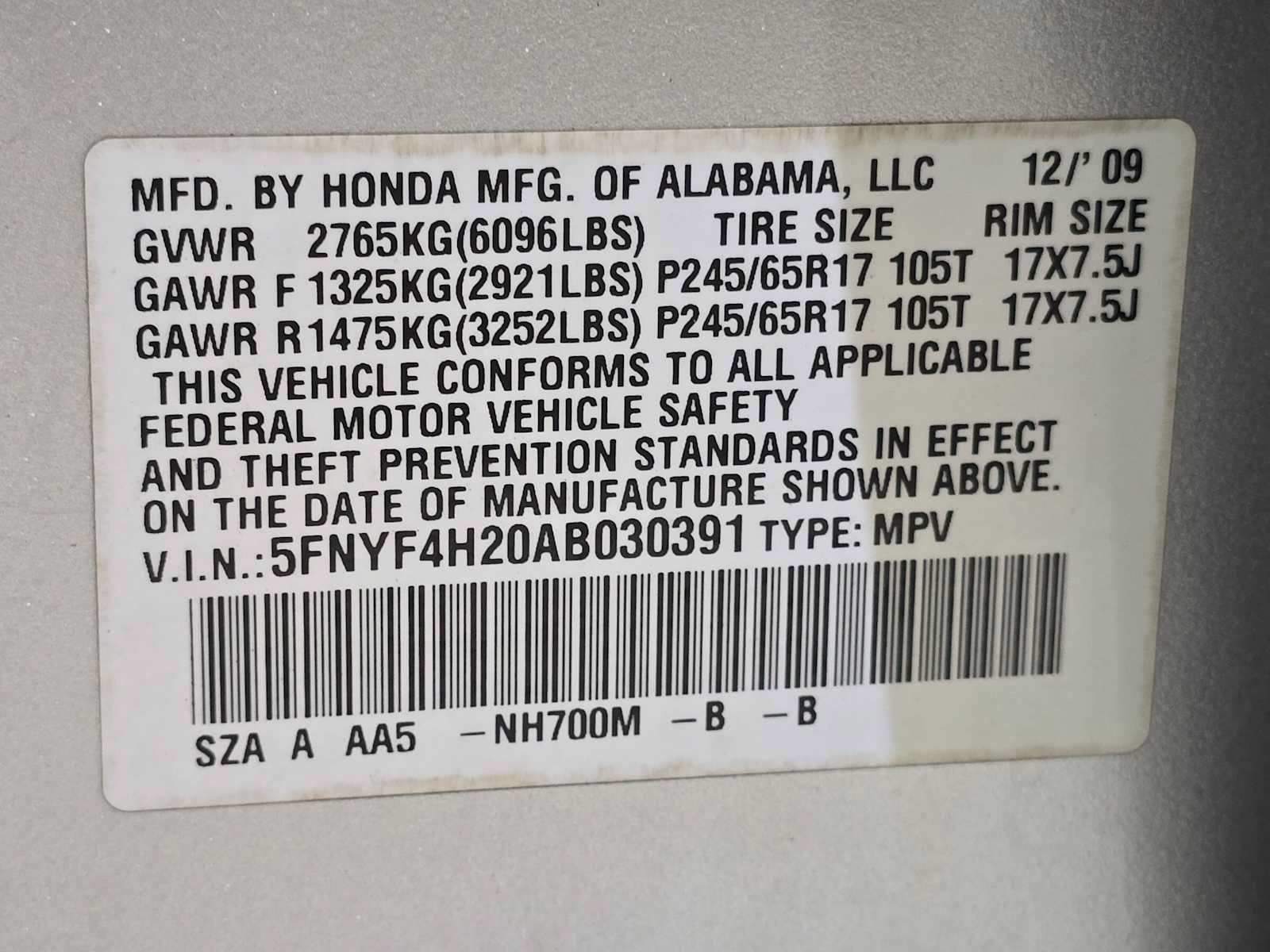 Used 2010 Honda Pilot LX image 30