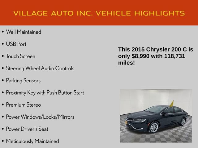 Used 2015 Chrysler 200 C w/ Navigation & Sound Group I image 7