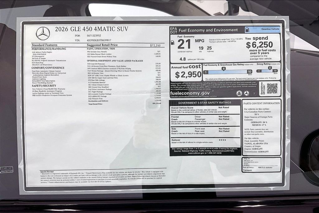 New 2026 Mercedes-Benz GLE 450 4MATIC image 19