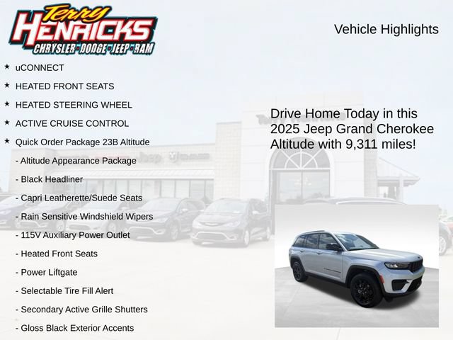 Used 2025 Jeep Grand Cherokee Altitude AWD/4WD image 4
