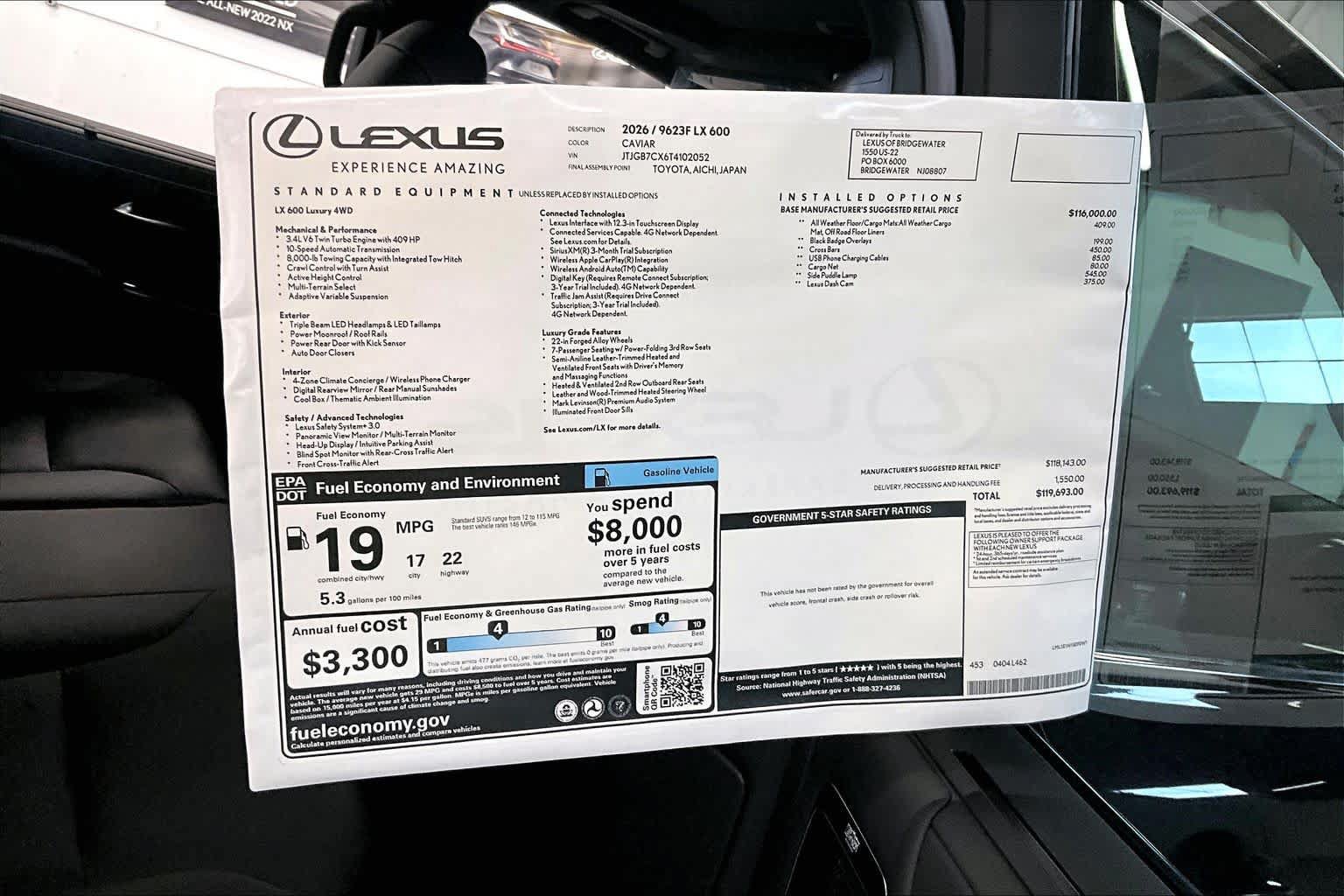New 2026 Lexus LX 600 4WD w/ Luxury Package image 14