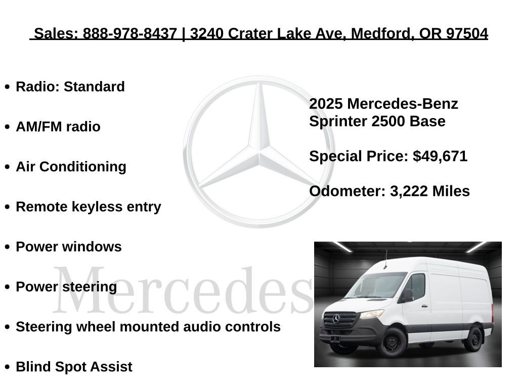 Used 2025 Mercedes-Benz Sprinter 2500 image 5