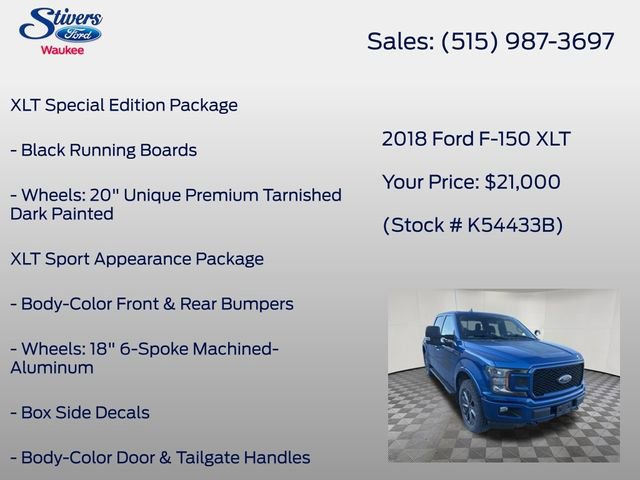 Used 2018 Ford F150 XLT w/ Equipment Group 302A Luxury image 24