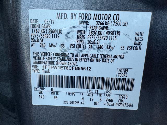 Used 2012 Ford F150 Platinum AWD/4WD image 13