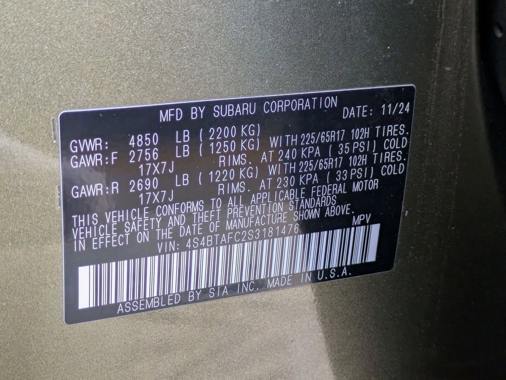 Used 2025 Subaru Outback Premium image 32